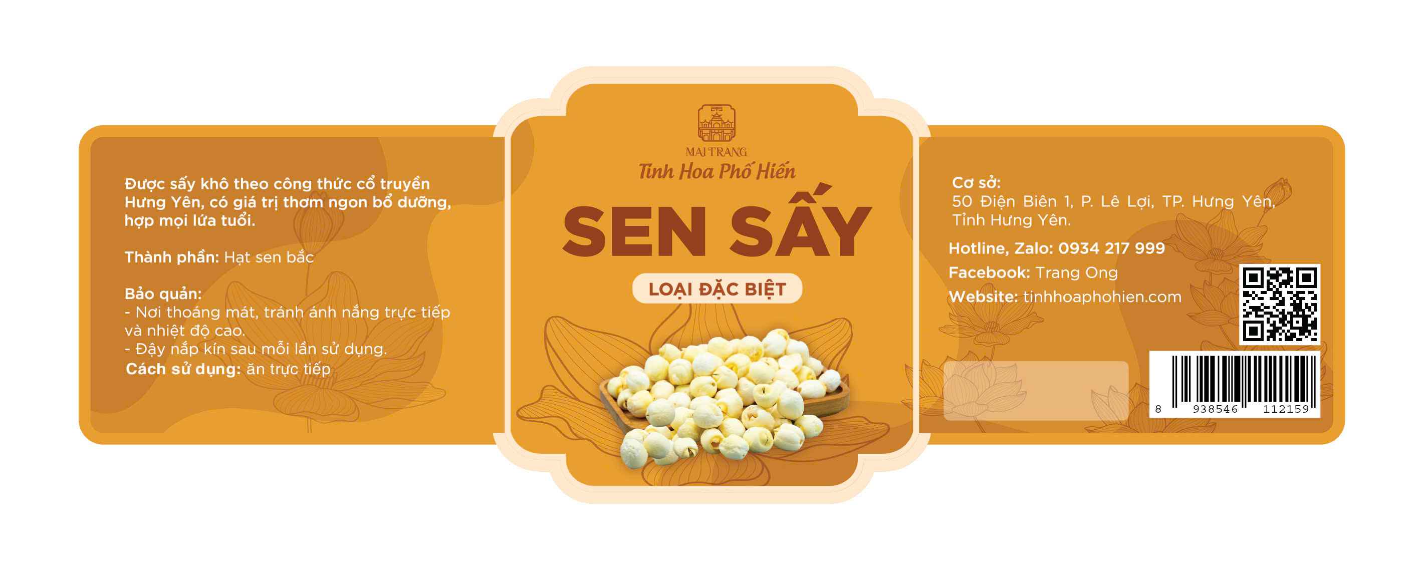 Mẫu tem dán hạt sen sấy